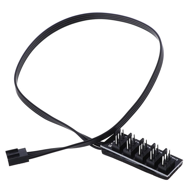 {LUCKID}40cm 1 To 5 4-Pin molex TX4 PWM CPU cooling fan splitter adapter power cable