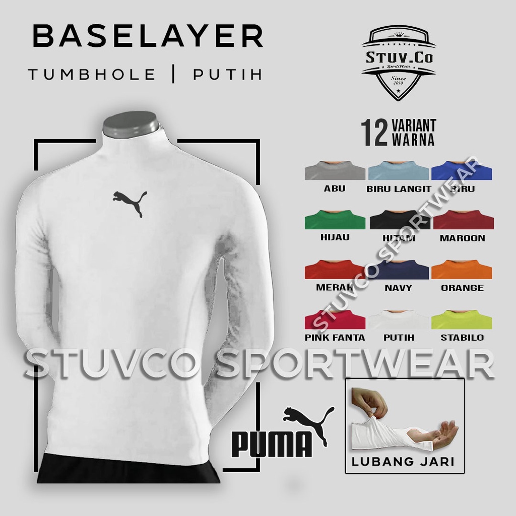 BASELAYER LONGSLEEVE THUMBOLE MANSET LUBANG JEMPOL MANSET TANGAN PANJANG JARI DIVING LARI SEPEDA OLAHRAGA PRIA WANITA