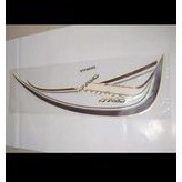 striping stiker scoopy stylist cream coklat 2016