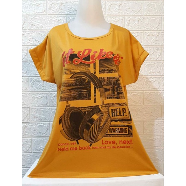Kaos jumbo atasan jumbo wanita