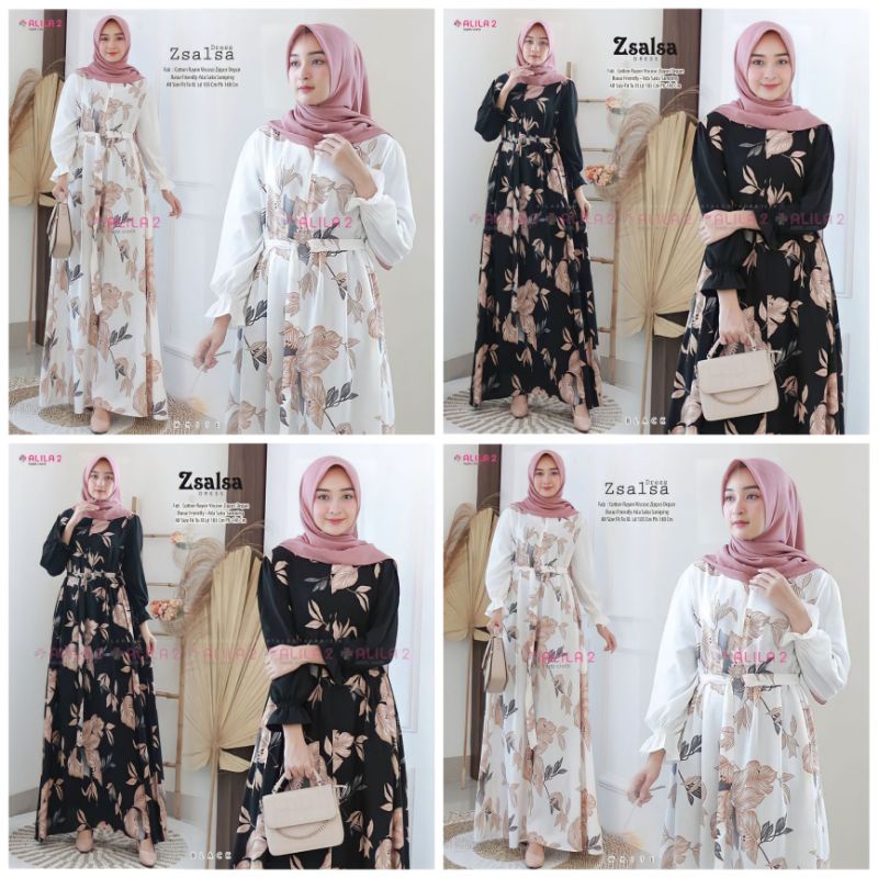ZSALSA DRESS BY ALILA (100% REAL PICT ORI BERLABEL ALILA)