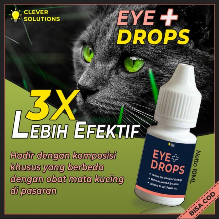 EYE PLUS DROPS - Obat Tetes Mata Anabul 10 ML CLEVER SOLUTION