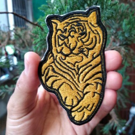 Emblem Patch Bordir Macan Full Uk Small