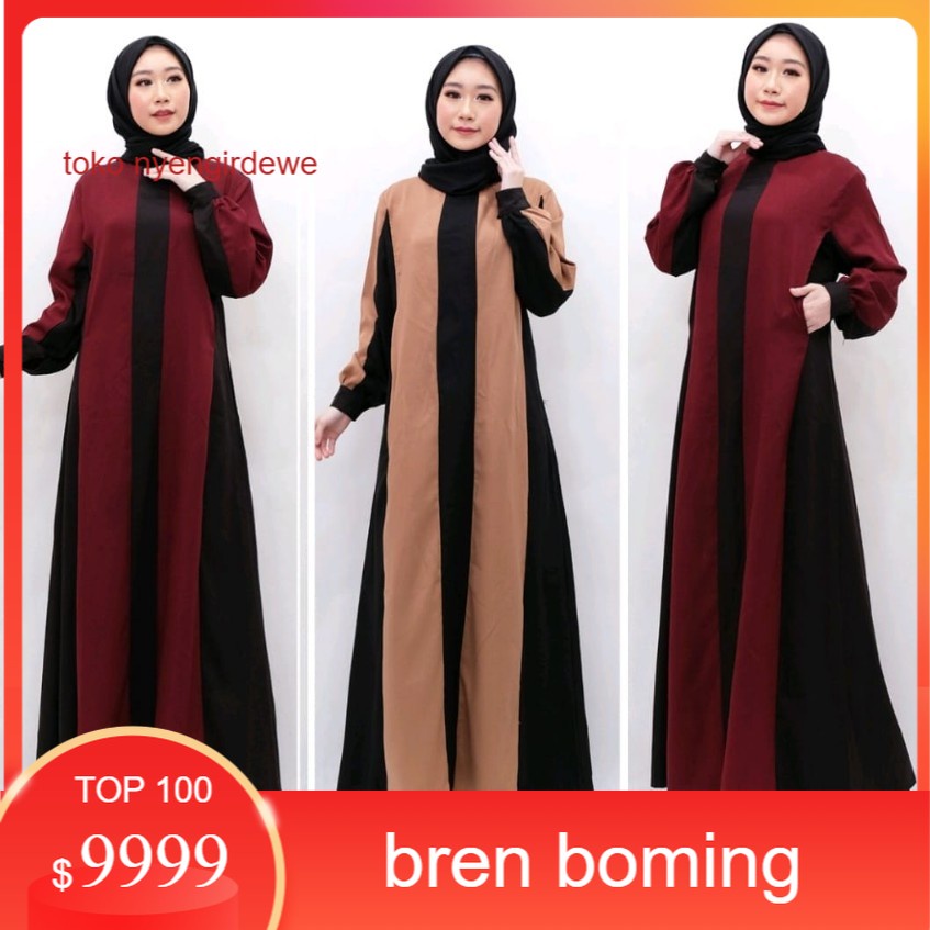 Maxi Gamis Turkey Samira, Dress Gamis Wanita Muslim Terbaru