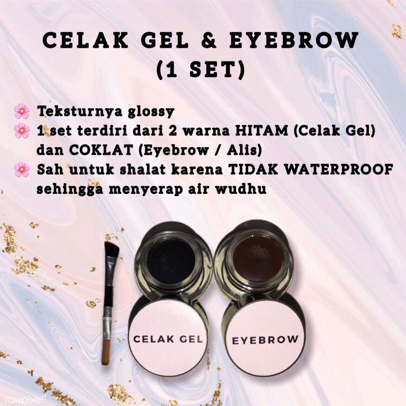 Celak gel &amp; Eyebrow Gel 1 SET/sifat gel celak gel