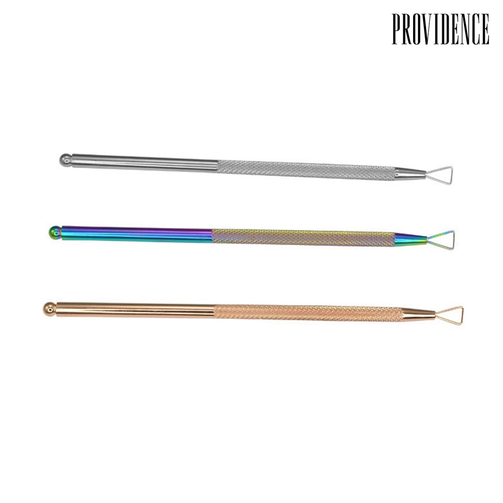 Providence Alat Pembersih Kutek Gel Bentuk Segitiga Bahan Stainless Steel