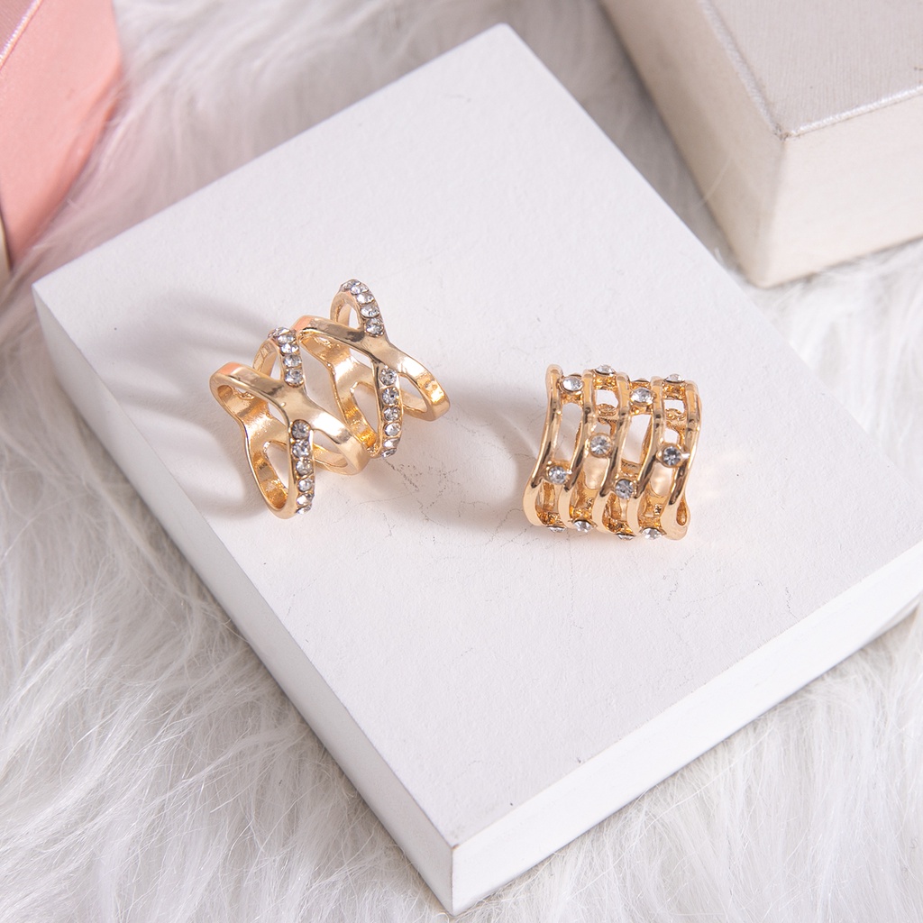 Rainystars Bros Pin Ring Klip Gaya Korea Untuk Aksesoris scarf Wanita