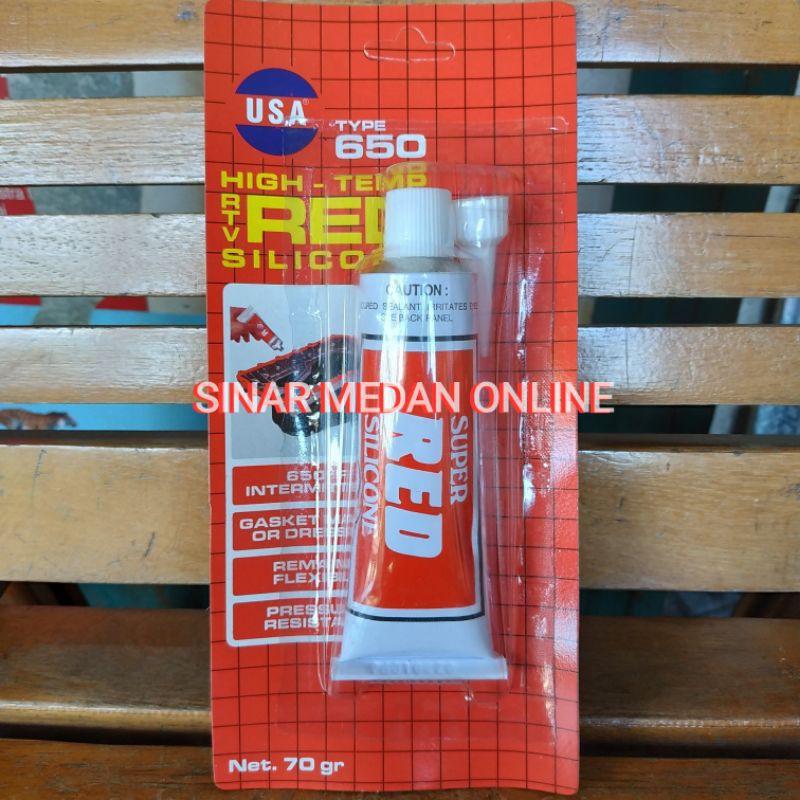 

Lem Super Red Silicone 70gr Lem Silikon Merah 70 gr