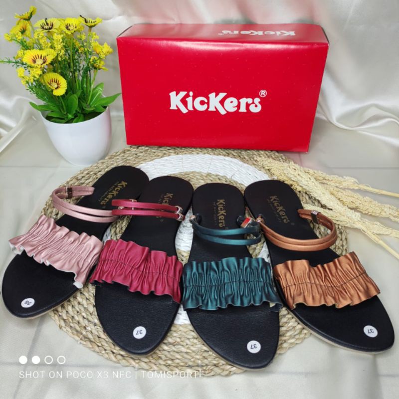 Sandal Flat Slop Wanita Tali kode jz