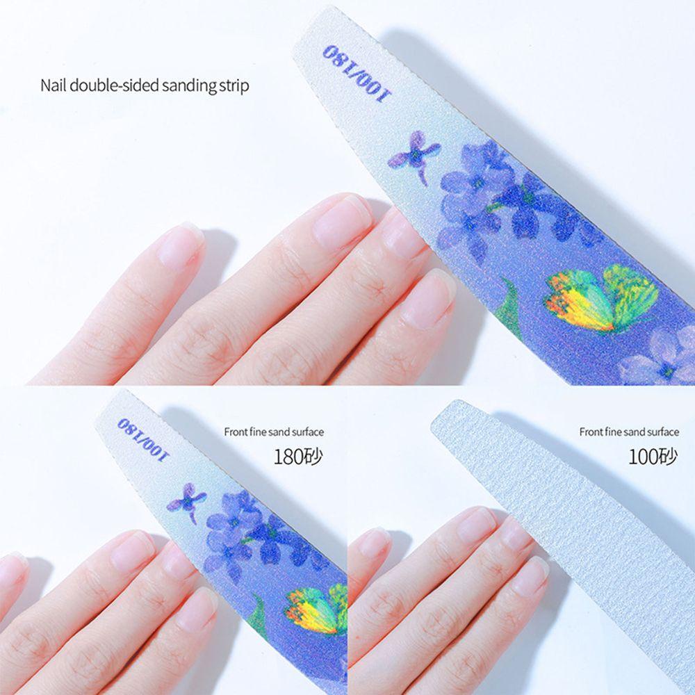 R-flower Nail File New Alat Paku Set Bunga Warna100 180