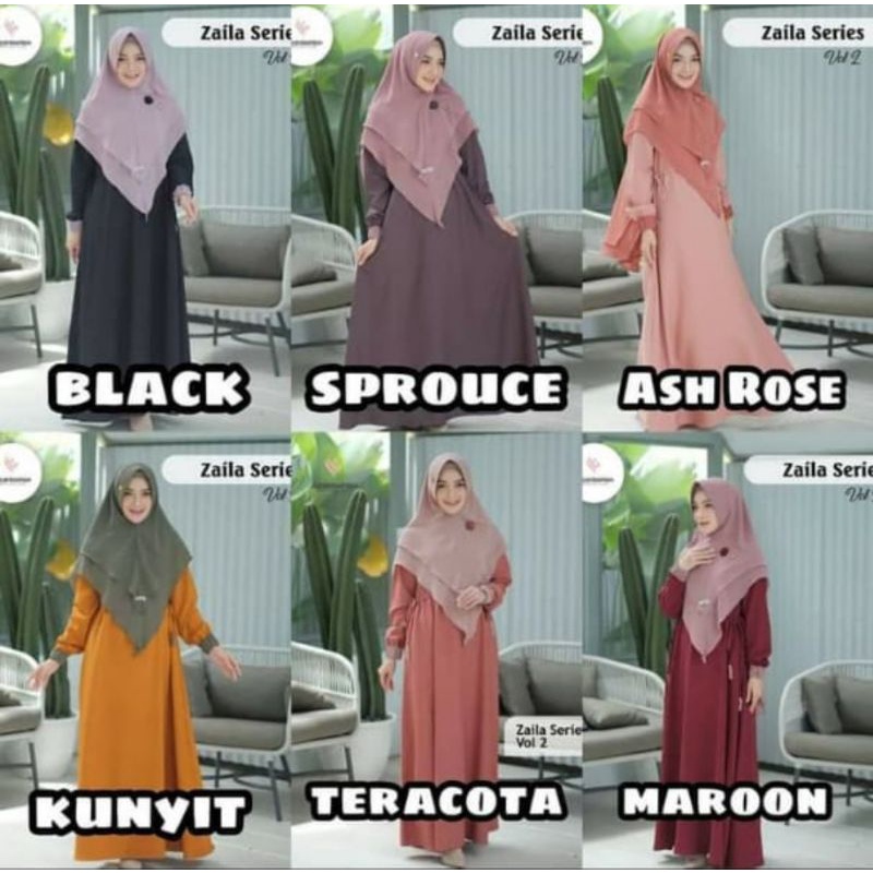 Zaila Gamis Set by Alzain Fashion