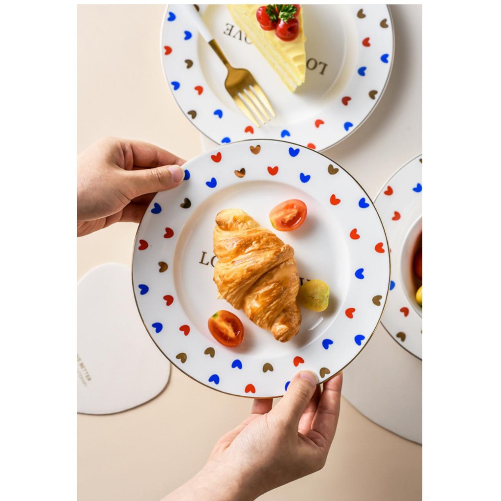 Roemahsoelthan 37. Piring / Bowl Keramik Love is Love