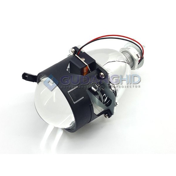 Bi-Xenon Double Angel Eye 2.8" Projector Lens + Bowl AES G1 MH1 H1 Motor Mobil