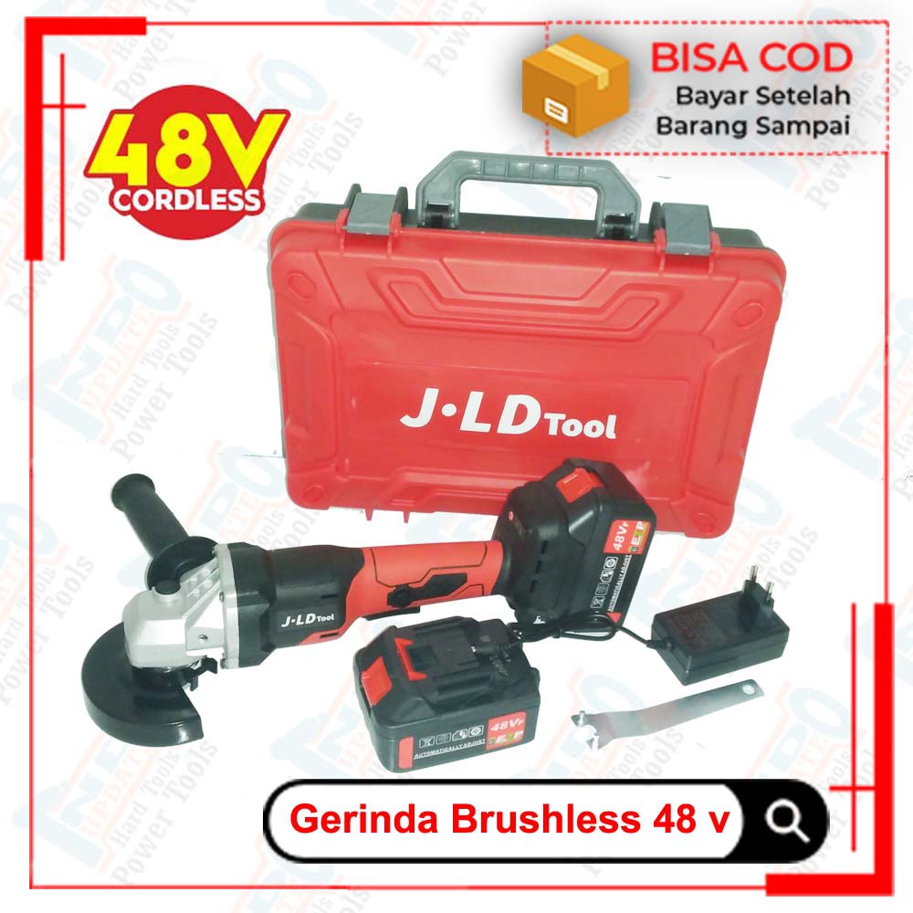 Jual Gerinda Baterai Murah Volt Baterai Variable Speed Rpm Set Box Lengkap Brushless