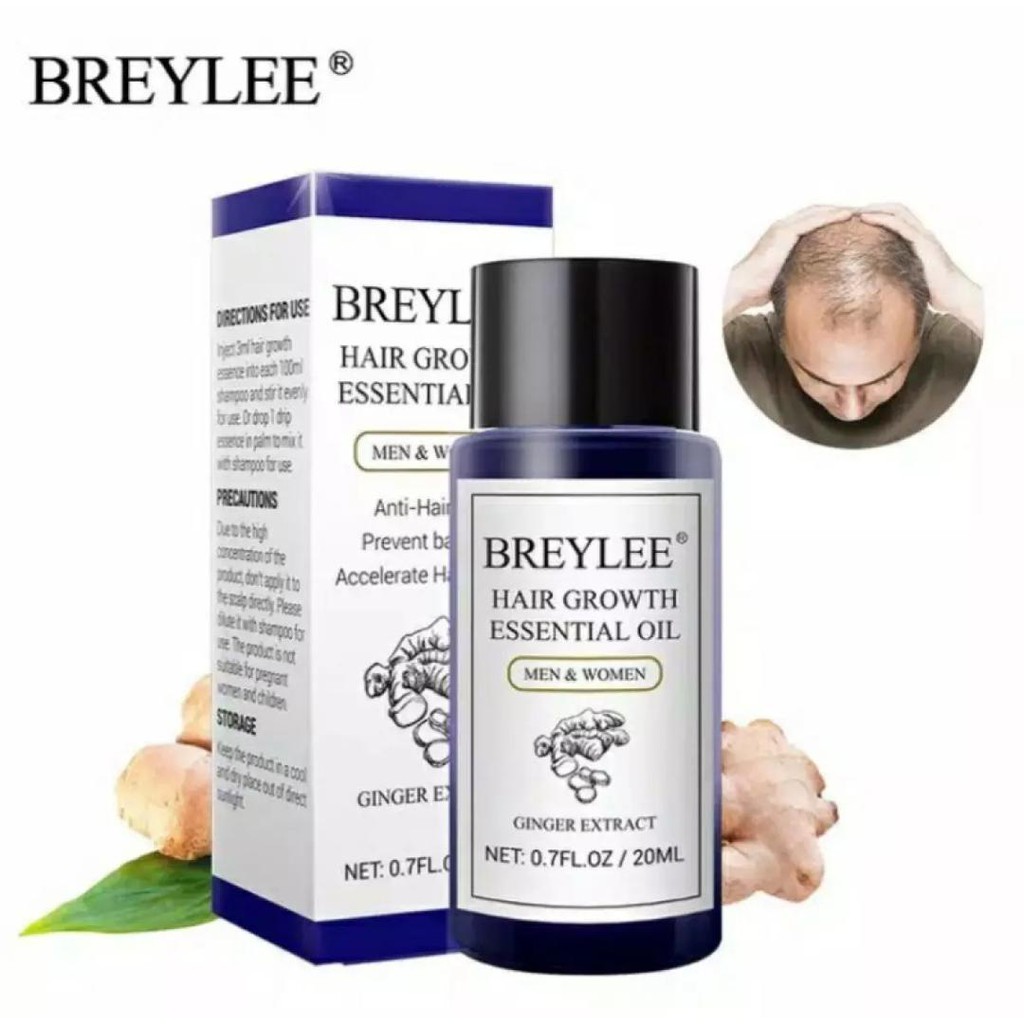 BREYLEE Hair Growth Essential Oil 20 ml - Penumbuh Rambut & Mencegah Kerontokan Rambut