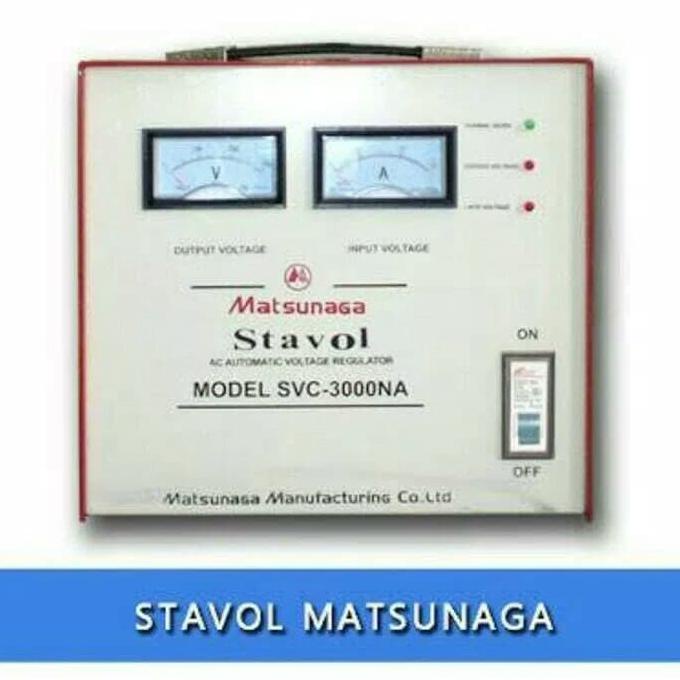 Produk Terbaik] Stavolt / Stabilizer Voltage 3000Va Svc-3000N Matsunaga