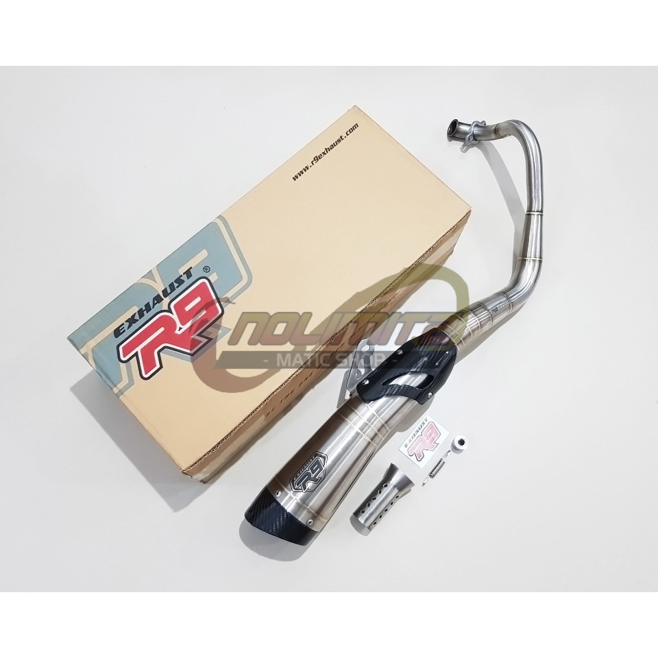 Knalpot Racing R9 H2 SS ORI Full System Free DB Killer Honda ADV 150