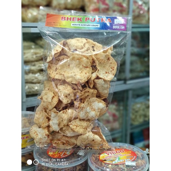 

keripik kripik kentang udang bhek putra khusus Gojek atau Grab