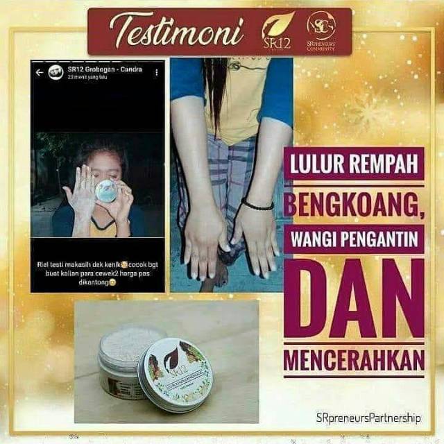 SCRUB CREAM COFFE SR12 / LULUR REMPAH BENGKOANG / MENCERAHKAN / MELEMBUTKAN