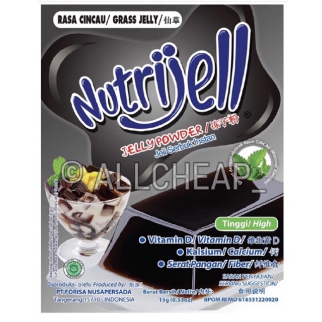 

nutrijell cincau