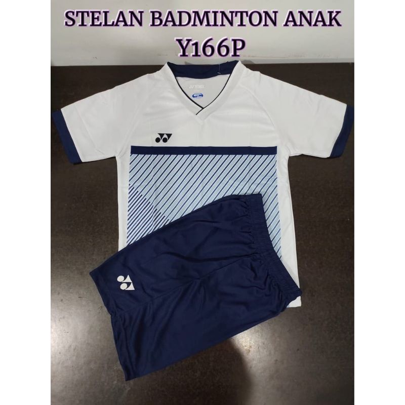 BAJU BADMINTON SETELAN ANAK/BADMINTON Y166 JERSEY BULUTANGKIS