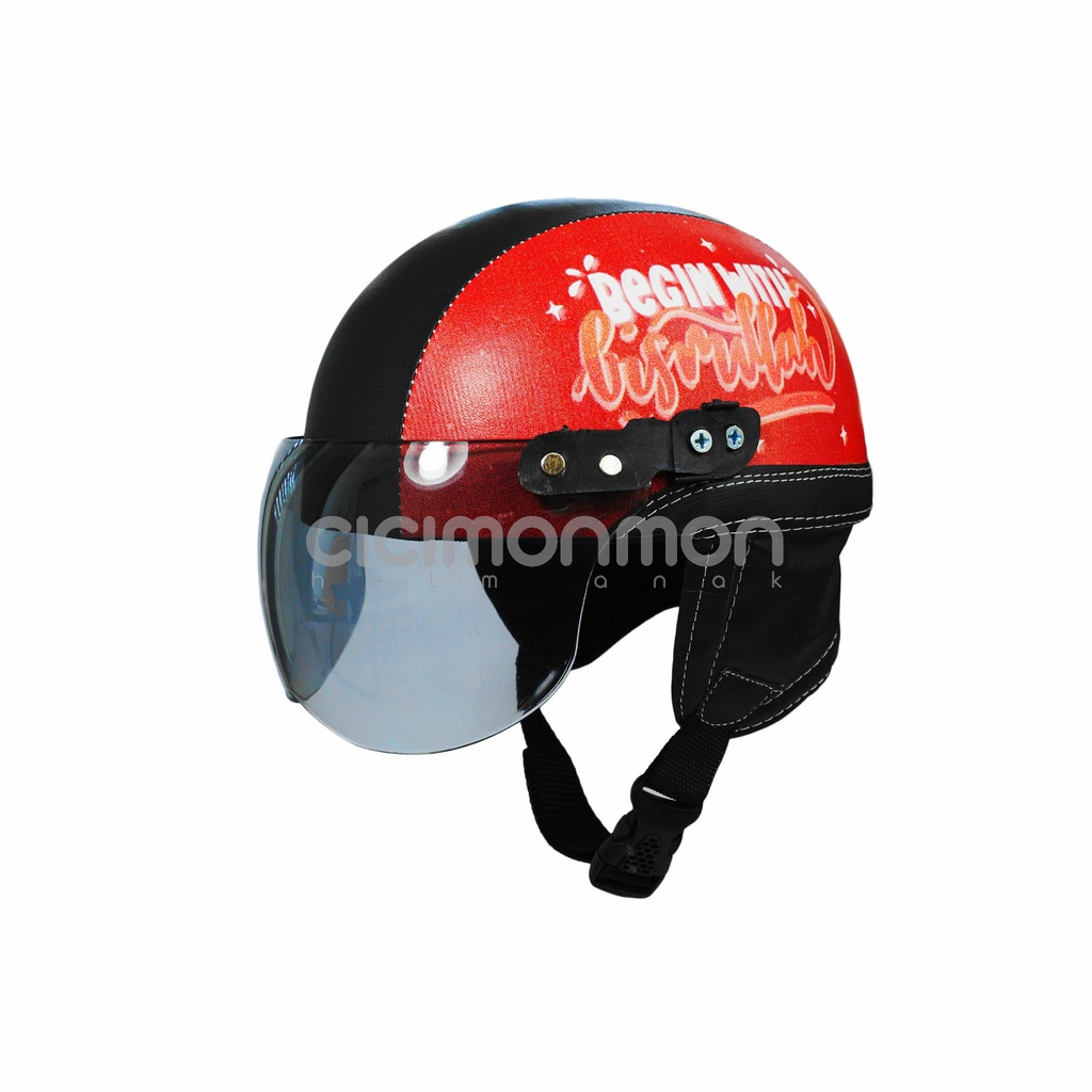 Helm Anak Retro Classic Series Bismillah