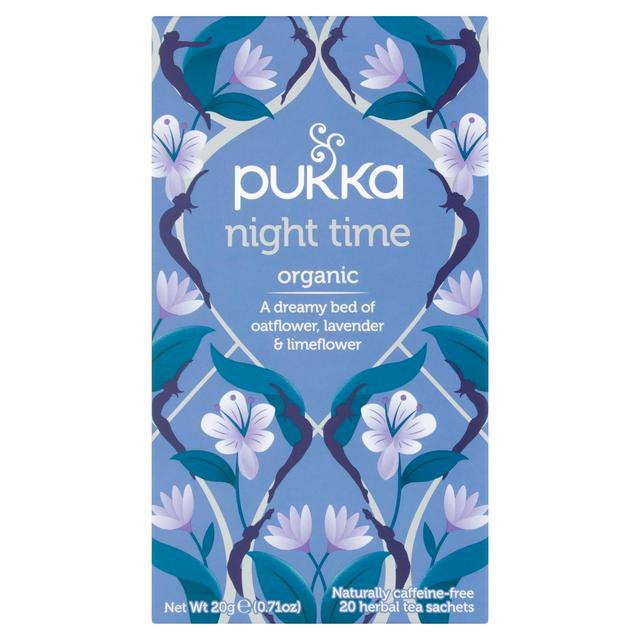 Pukka Herbs, Night Time Tea, Caffeine Free, 20 Herbal Tea Sachets 0.7