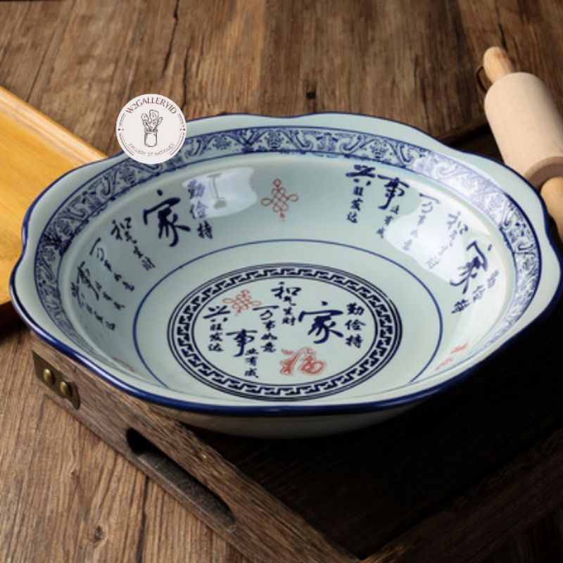 Mangkok chinese classic D 30 cm/mangkok motif china/mangkok keramik/mangkok sup