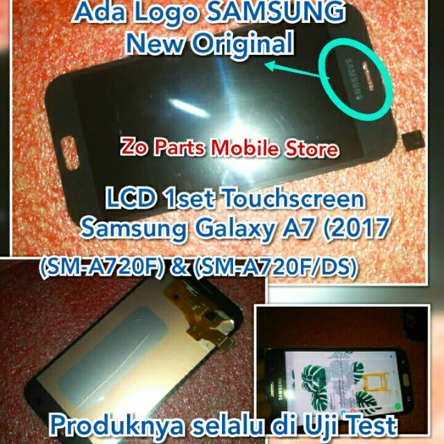 LCD 1set Touchscreen Samsung Galaxy A7 2017 SM-A720F SM-A720FZ SM-A720FD (New Original)