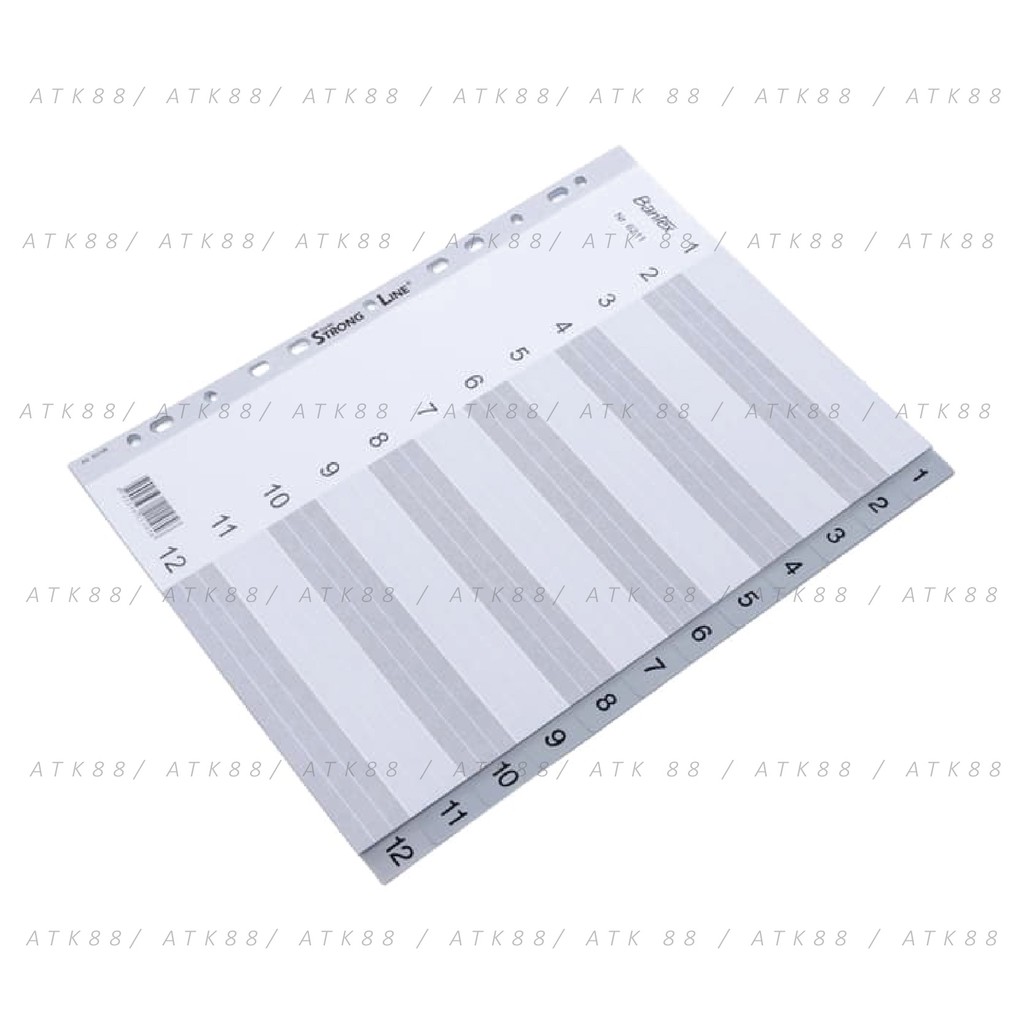 

Bantex Numerical Indexes A4 12 Pages (1-12 index) #6211