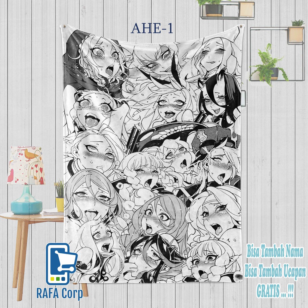 Selimut Custom Ahegao Echii - Ahegao Echii - Anime - game