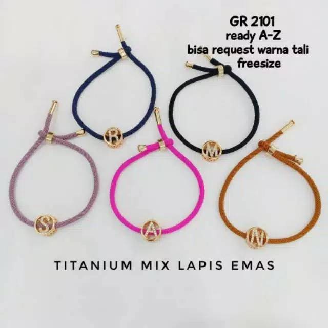 Fourfashion Gelang Fashion Wanita Model Tali serut Import