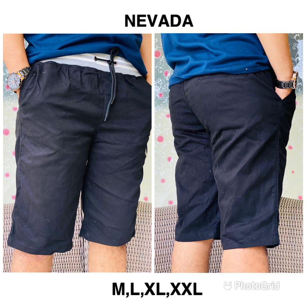 celana nevada cowo hitam polos