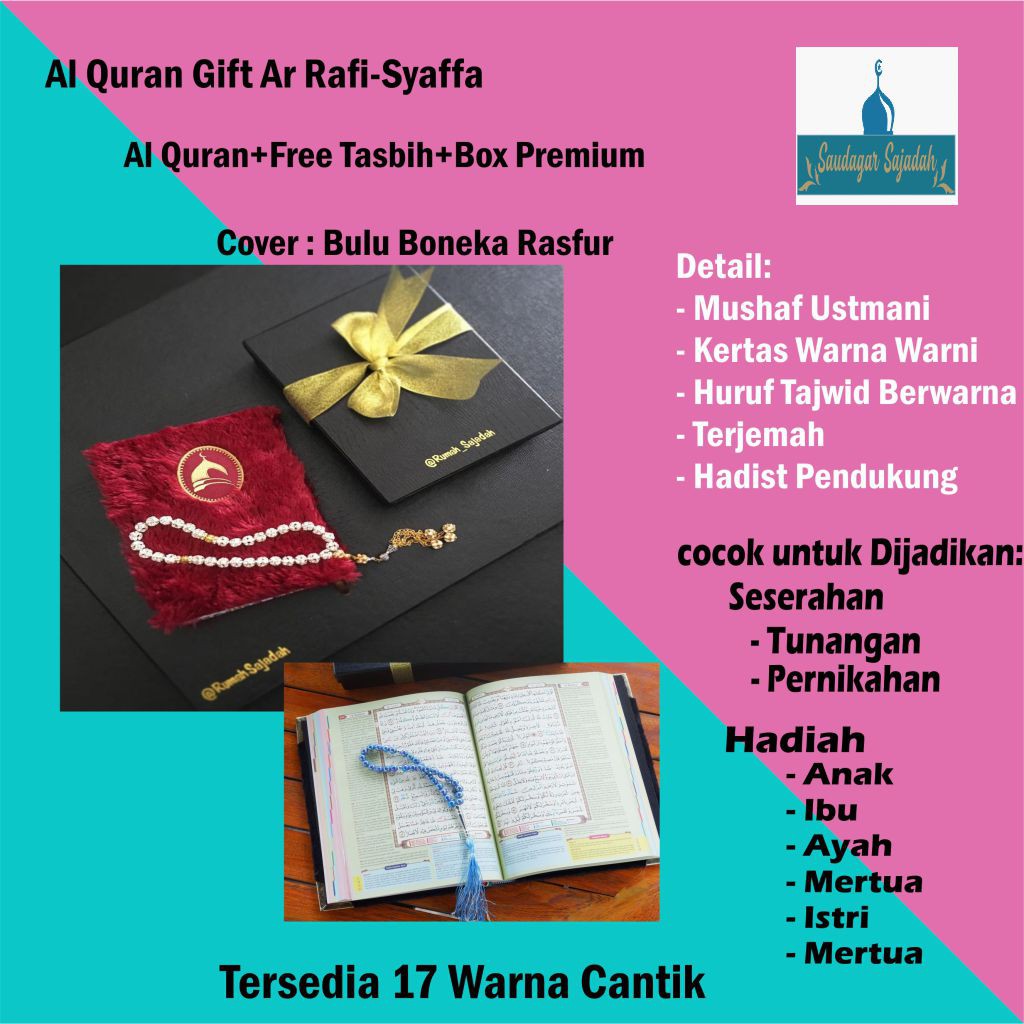 Alquran Per Juz Mini Untuk Hafidz Anak Mushaf Utsmani Terjemahan Perkata Kertas Warna