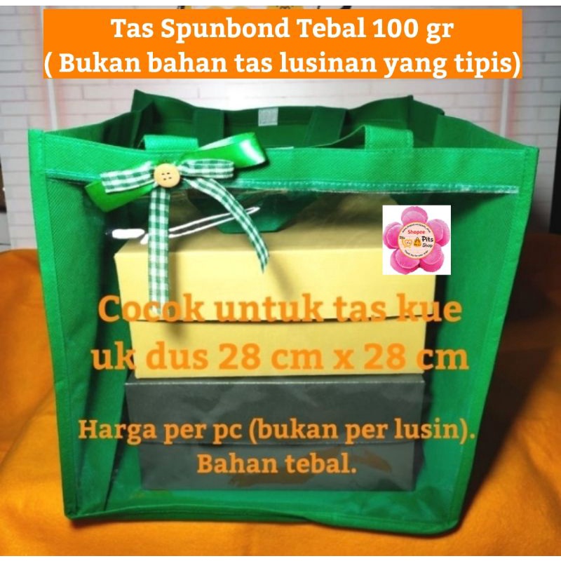 

Tas Kain Bingkisan Souvenir Gift Bag Kantong Mika Hijau 30