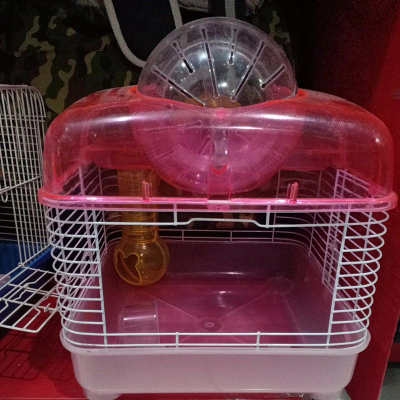 Kandang hamster tingkat plus bola-Tanpa tutup