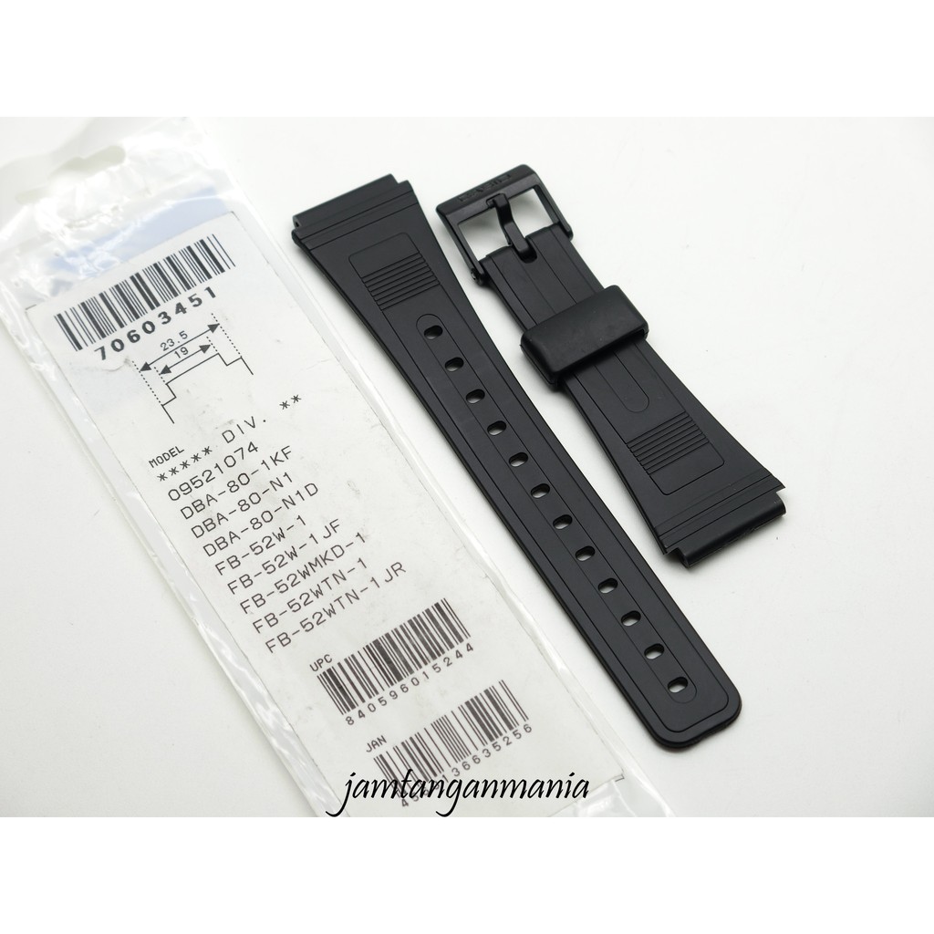 Tali jam tangan band strap original Casio DBA-80-1KF DBA 80 FB-52W FB 52