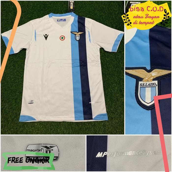 [COD]1042 JERSEY BOLA BAJU KAOS FUTSAL JERSY PRIA DEWASA MURAH SS LAZIO AWAY 2020 GRADE ORI