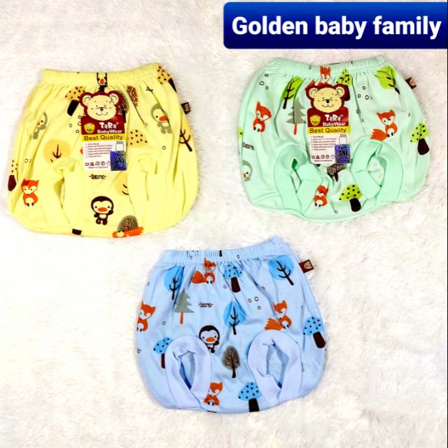 6PCS Celana Pop TARA Warna Full Print Baby Newborn