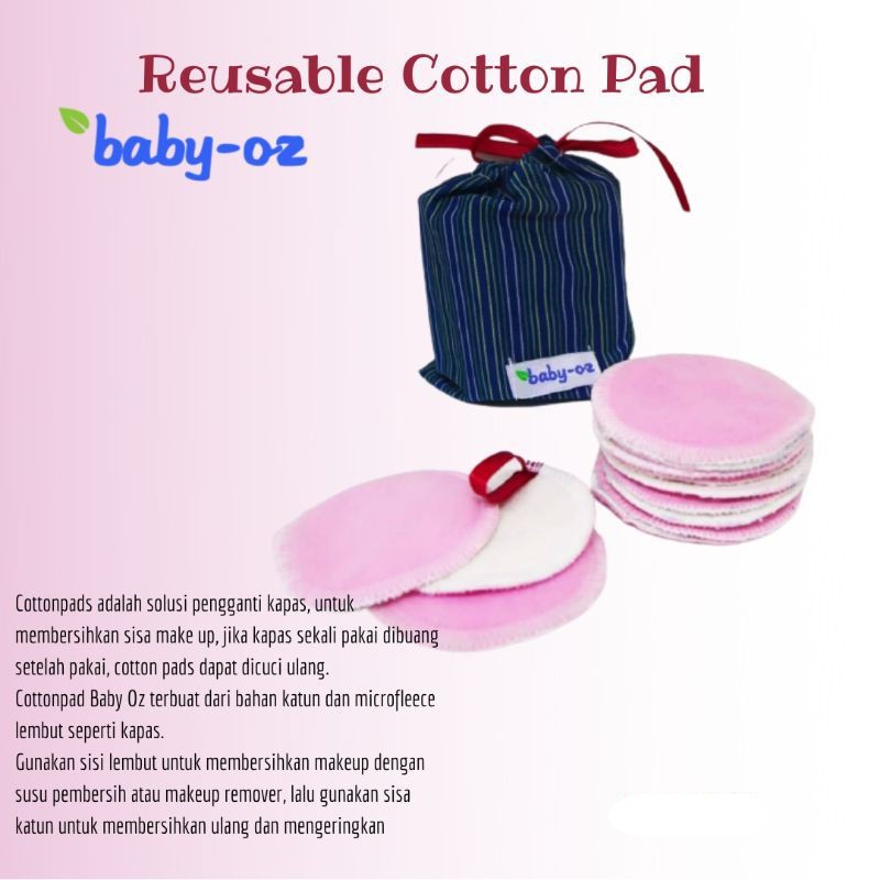 Reusable Cotton Pad Baby Oz - Kapas Make Up - Kapas Wajah Cuci Ulang