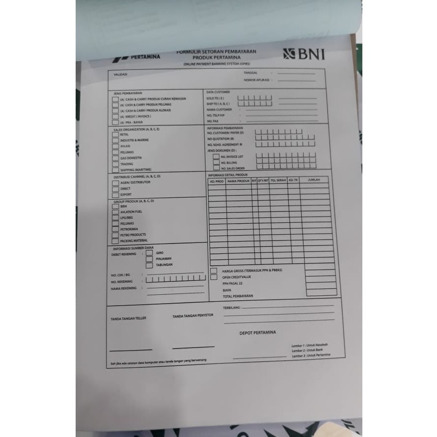 

CETAK BON/FAKTUR UK. 1/4 FOLIO RANGKAP DUA WARNA