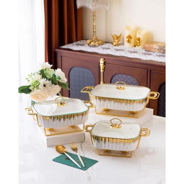 Carysa Prasmanan Marble Set / Prasmanan Keramik Set