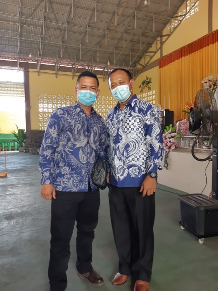 Mahadewa Biru Kemeja Batik Pria Full Furing Bahan Katun Sragenan