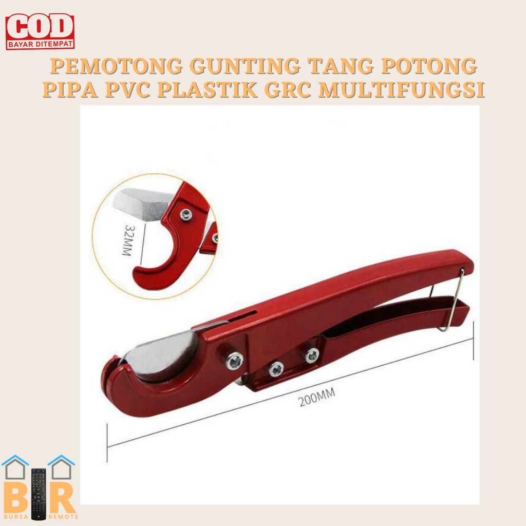 Gunting PIPA PVC CUTTER PPR HDPE PEX PRALON TANG POTONG 33 MM / 42 MM TOUSEN TOOL