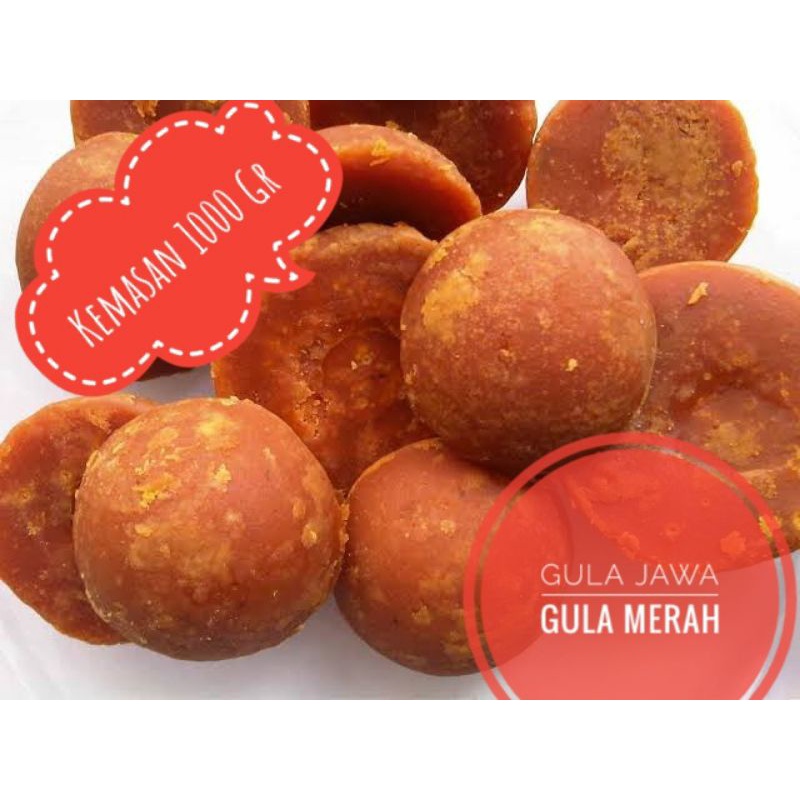 

GULA JAWA ASLI / GULA MERAH / GULA BATOK Kemasan 1000gr
