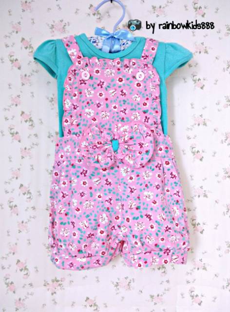 Jumpsuit anak motif bunga / Overall Anak