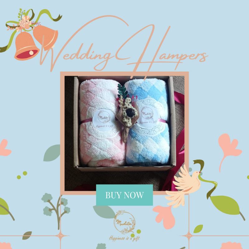 Wedding Gift/Kado Pernikahan/Couple Gift/Hampers Wedding/Handuk Couple