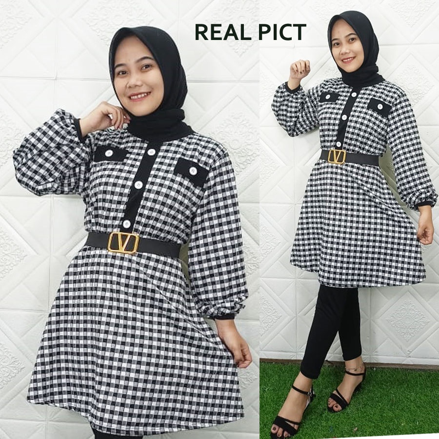 ARUNA EXTU KOTAK DRESS FREE GESPER GL FASHION