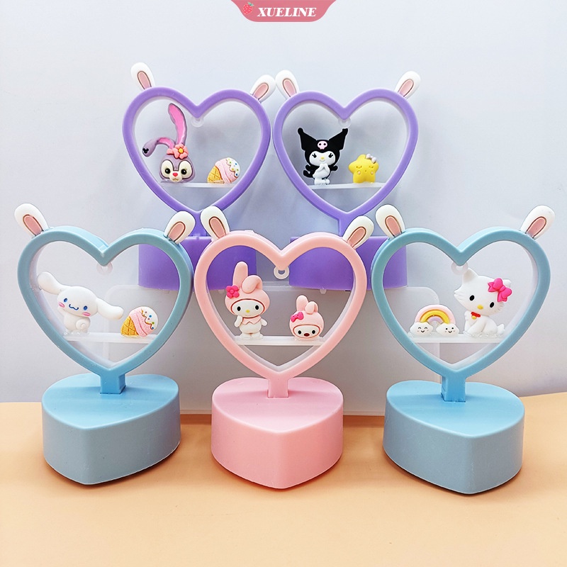 Lampu Meja Led Model Anime Sanriod Mymelody Kuromi Cinnamoroll Kitty Romantis