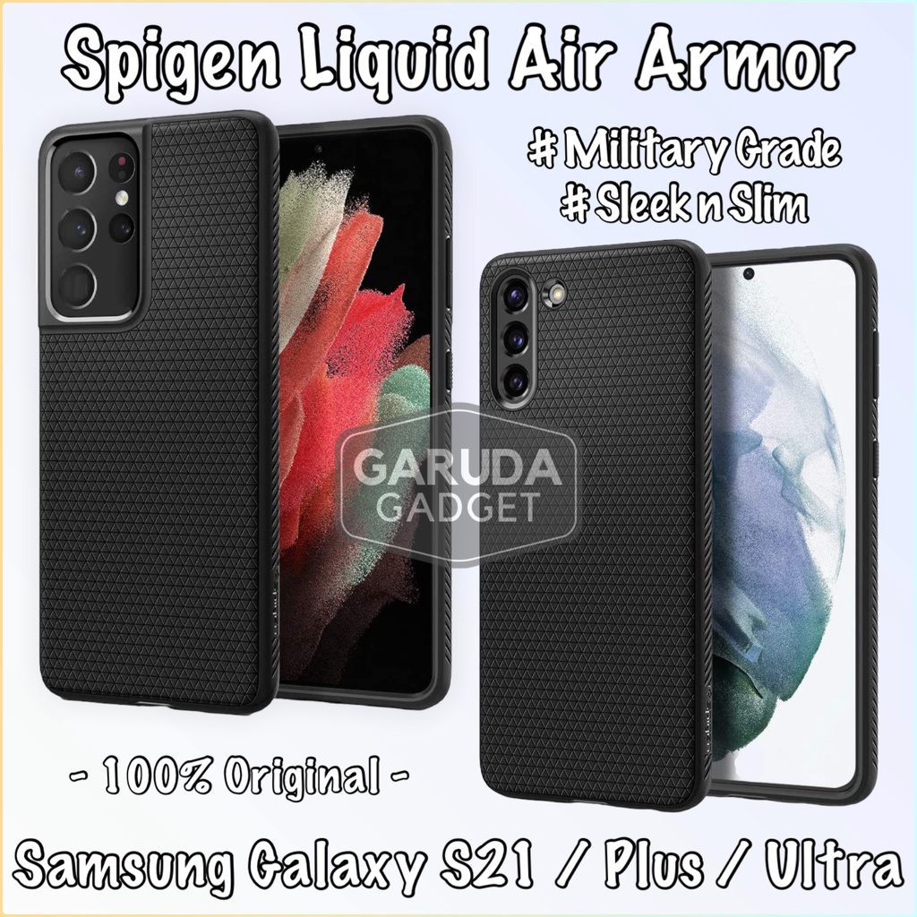 Case Samsung Galaxy S21 Plus S21 Ultra Spigen Liquid Air S21+ Casing Cover Premium Soft Silicone Ant